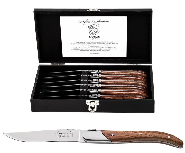 Laguiole Luxury Line coltello da bistecca Palissandro
