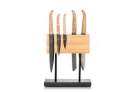 Style de Vie Blocco coltelli magnetico in legno di quercia