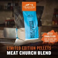 Traeger Hartholz Pellets, 8 kg Sack Limited Edition MEAT CHURCH