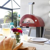 ALFA Pizzaofen MODERNO 2 Pizze Holz Antique red...