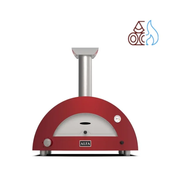 ALFA Pizzaofen MODERNO 2 Pizze Gas Antique red