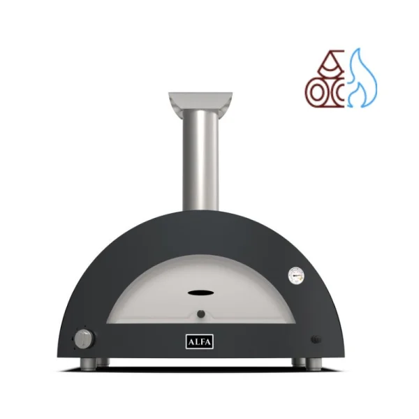 ALFA Pizzaofen MODERNO 3 Pizze Gas Ardesia grey