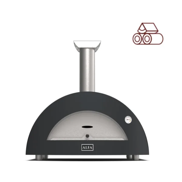 ALFA MODERNO 3 Pizze forno pizza a legna Ardesia grey