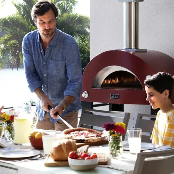 ALFA MODERNO 3 Pizze forno pizza a legna Ardesia grey