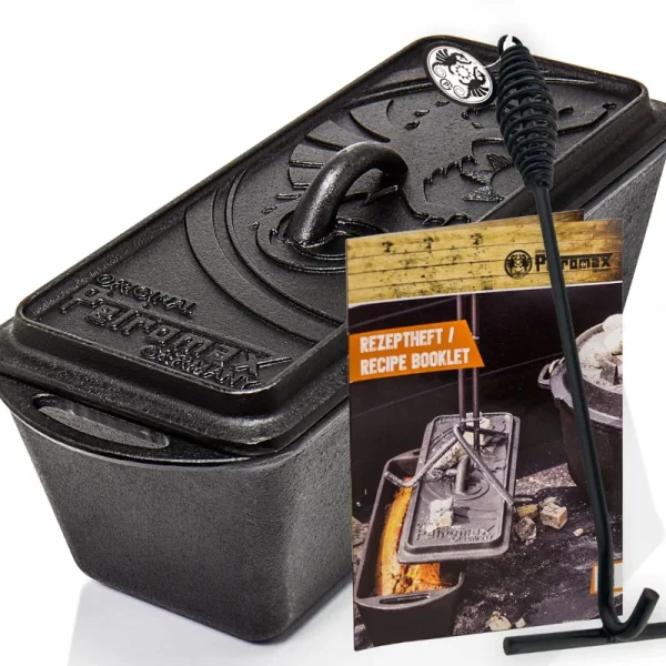 PETROMAX Gusseiserne Kastenform mit Deckel k4