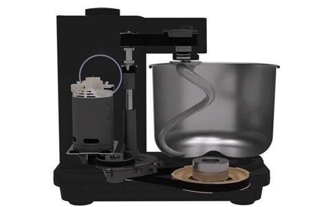 WILFA Miscelatore a colonna Probaker Timer KM2GY-T70 Silver 5 kg