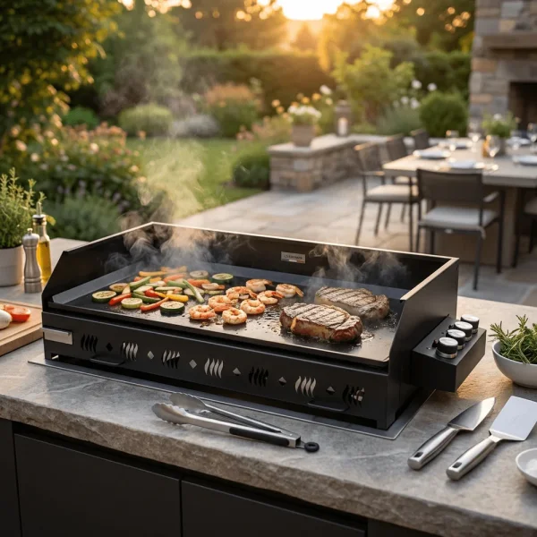 LE MARQUIER Plancha Exception PAKITA inkl. Wagen und Cover