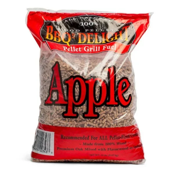 BBQrs Delight Hartholz Pellets, 9 kg Sack Apfel