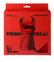 FEUERMEISTER&reg; Premium BBQ Grillhandschuh aus Spaltleder in Rot