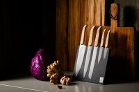 Set di coltelli da cucina Innovation Line Oak Wood Stonewash su blocco di coltelli magnetico