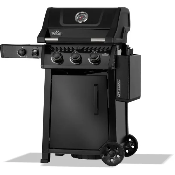 Napoleon barbecue a gas Freestyle 365 nero con fornello laterale