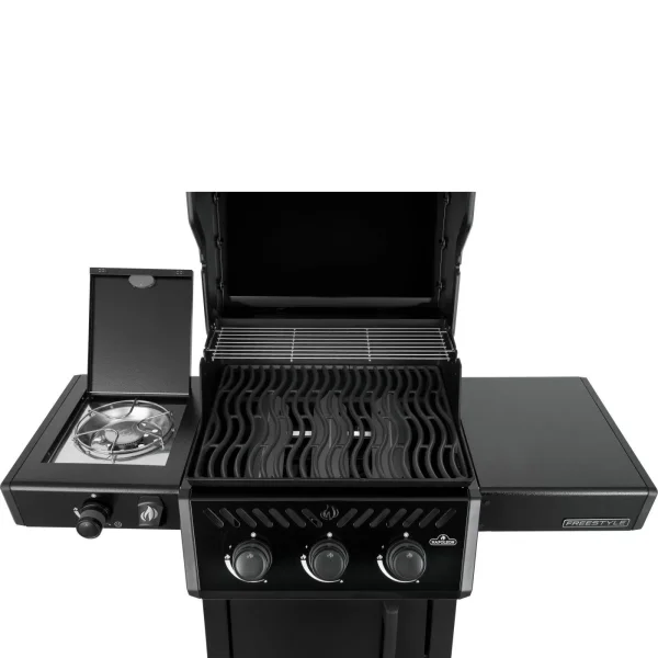 Napoleon barbecue a gas Freestyle 365 nero con fornello laterale