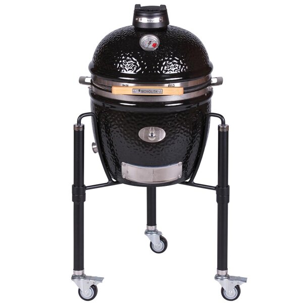 MONOLITH Kamado PRO Serie 2.0 con carello, nero