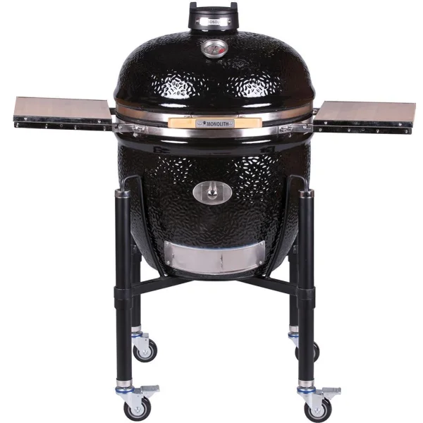 MONOLITH Keramikgrill LeChef schwarz mit Gestell PRO Serie 2.0